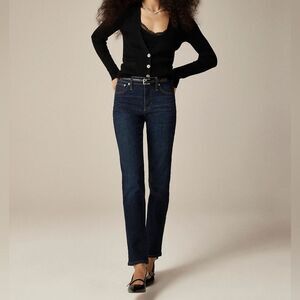 J Crew women’s Tall slim jean mid rise dark blue Size 28T NWT